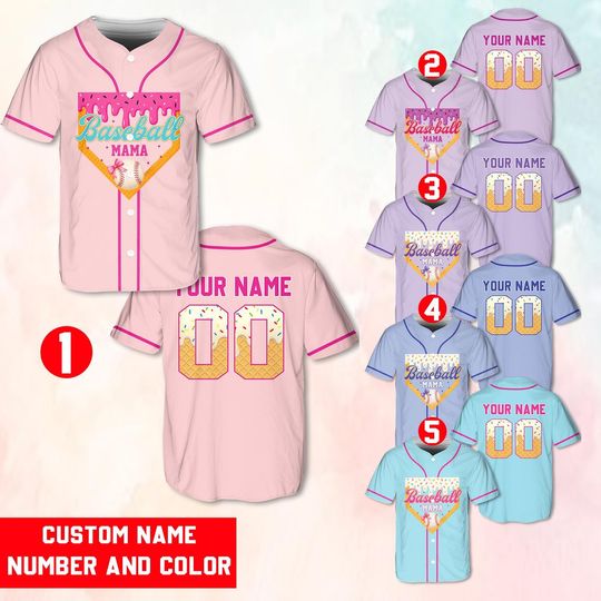Personalized Baseball Jersey, Custom Baseball Shirt, Custom Name And Number Shirt, Baseball Gifts, Baseball Mom, Expecting Mom Gift
