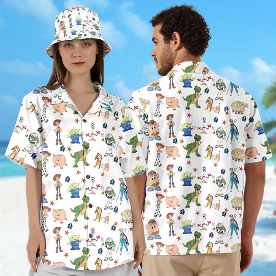 Disney Toy Story Hawaiian Shirt, Magical Castle Hawaiian Shirt Woody Buzz Lightyear Button Up Shirt, Best Hawaii Shirt For Toy Story Lovers