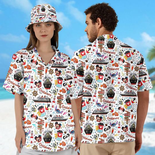 Disney Mickey Mouse Hawaii Shirt, Minnie Mouse Hawaiian Shirt, Finding Nemo Cruise Hawaiian Shirt, Mickey And Friends Disney Cruises Shirt