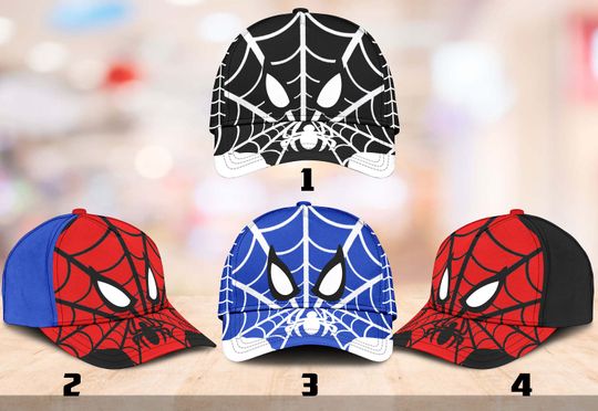 Personalize Name Spiderman Classic Cap, Funny Custom Name Baseball Cap, Movie Character Hat, Superhero Character Hat, Gift For Kid Adult