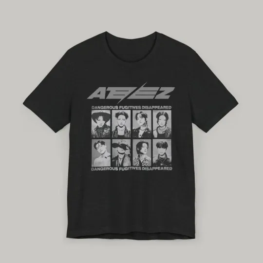ATEEZ T-Shirt, Ateez Wanted Outlaw Tour Shirt, 2025 Ateez Tour Shirt S-5XL