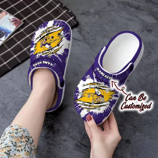 Personalized Minnesota Football Team Vikingss Slippers Clogsband Clogs Adults