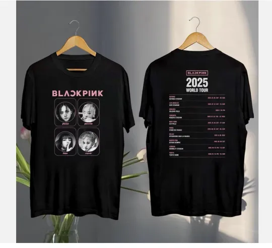Graphic Black Pink Shirt, Black Pink World Tour 2025 Shirt.
