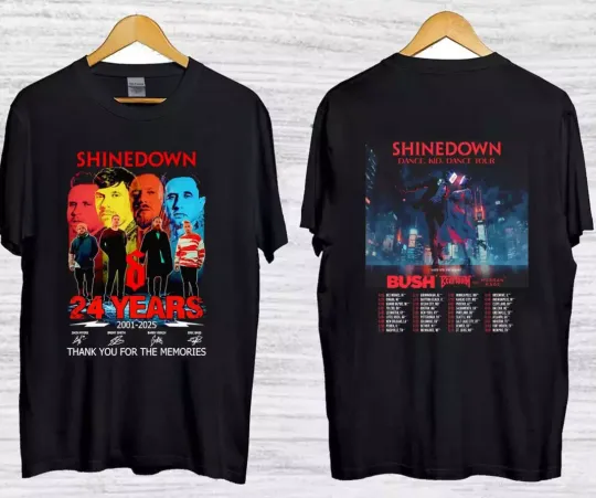 NEW shine down 2025 ‘Dance, Kid, Dance Tour Shirt