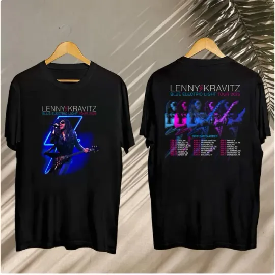 Lenny Kravitz Blue Electric Light Tour 2025 T-Shirt