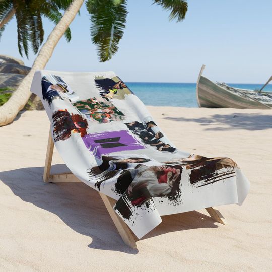 BTS Me, Myself Beach Towel - K-Pop Fans, Summer Vacation Essential, Korean Pop Culture Gift, Large Towel for Beach or Pool, Music Lover