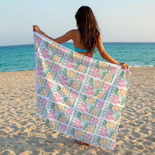 Subtle Anti Trump beach Towel, Resistance beach Towel, Anti-trump Pool Towel, Subtle F*ck Trump Beach Towel, Funny Political Humor Towel