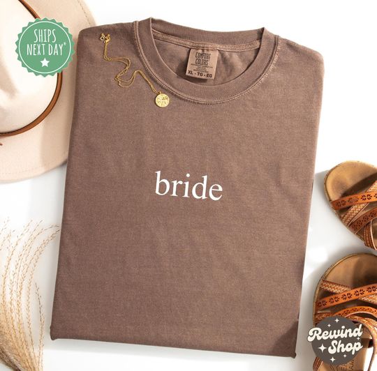 Bride Minimalist TShirt, Bride-to-be Shirts, Future Bride Shirt, Bachelorette Shirt, Bridal Party Shirt, Future Mrs. Shirt