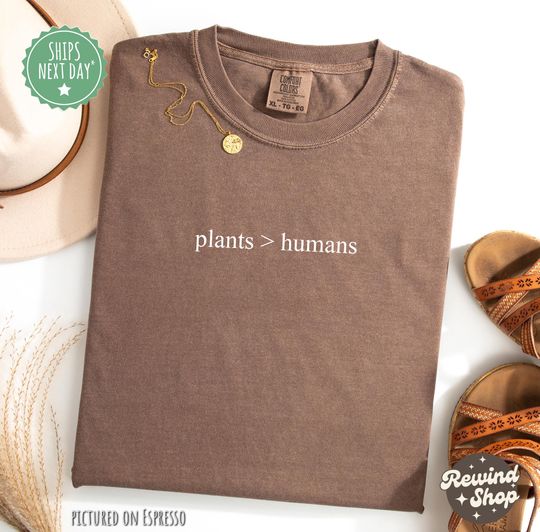 Plants > Humans TShirt, Plant Mom Era Shirt, Plant Lover Shirt, Gardener Mom Shirt, Plant Mom Shirt, Plant Lover Gifts