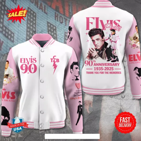 Elvis Presley Vintage Baseball Jacket