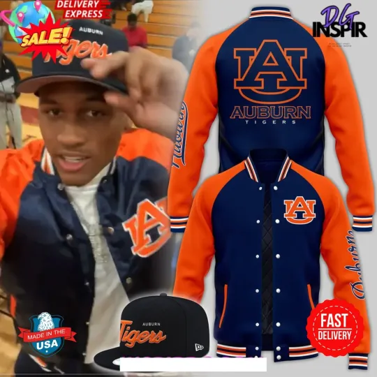 Auburn Tiger New Version 2025 Baseball  Jacket