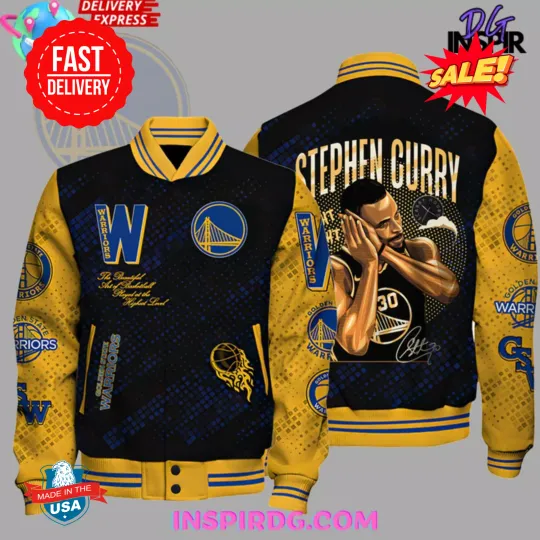 Golden State Warrior Step Currry Baseball Jacket