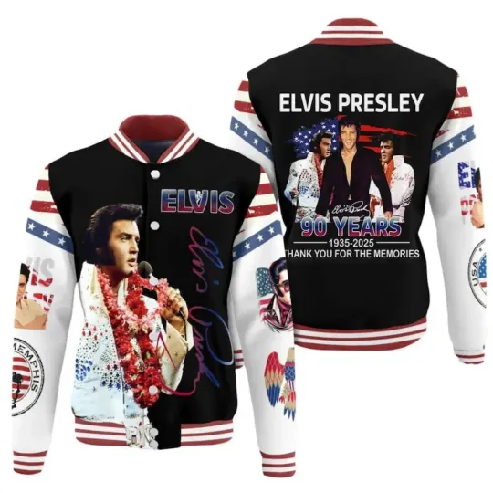 Elvis Presley Jacket, Elvis Presley 1935 2025 Baseball Jacket