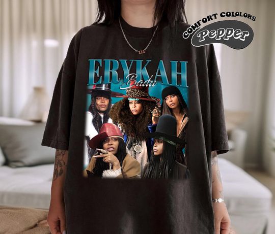 Retro Erykah Badu Shirt, Erykah Badu Retro Shirt, Erykah Badu Fan Gift, Vintage Shirt, Bootleg Shirt, Birthday Gift