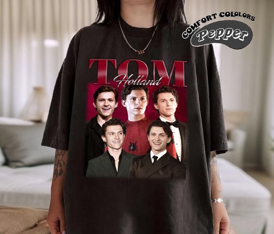 Tom Holland Shirt, Tom Holland Shirt, Tom Holland Fan Gift, Vintage Shirt, Bootleg Shirt, Birthday Gift