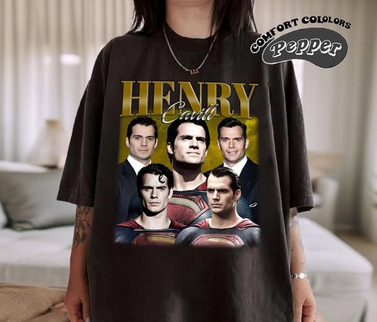 Retro Henry Cavill Shirt, Henry Cavill Retro Shirt, Henry Cavill Fan Gift, Vintage Shirt, Bootleg Shirt, Birthday Gift
