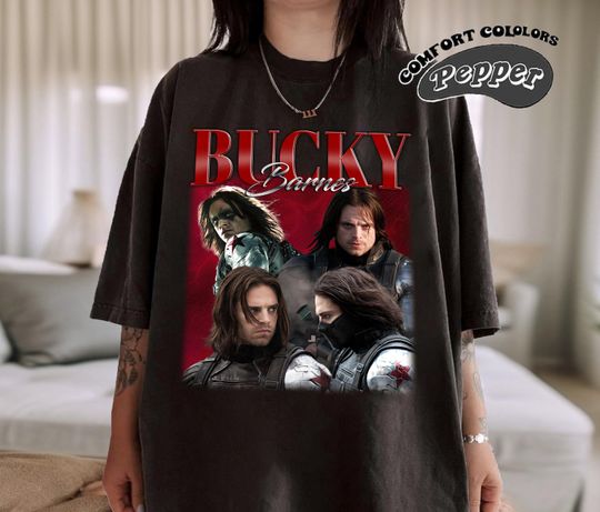 BUCKYY Bn Barnes Shirt, The Winter Soldier Retro Shirt, Captain America Fan Gift, Vintage Shirt, Bootleg Shirt