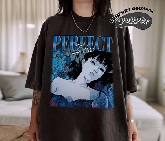 Retro PERFECT BLUE Shirt, Perfect Blue Retro Shirt, Perfect Blue Fan Gift, Vintage 90s Shirt, Bootleg Shirt