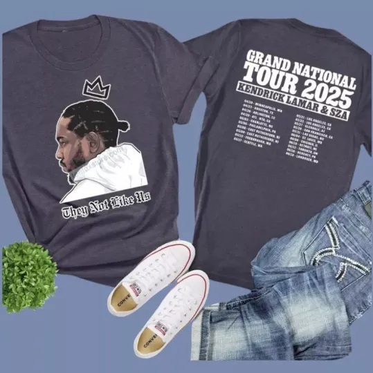 Kendrick Lamar Grand National Tour 2025 Concert Music T-Shirt All Size S-4XL