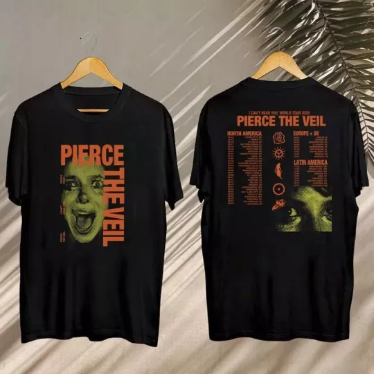 Pierce The Veil I Can'T Hear You Tour 2025 Shirt, Fan Shirt, Rock Music T-Shirt
