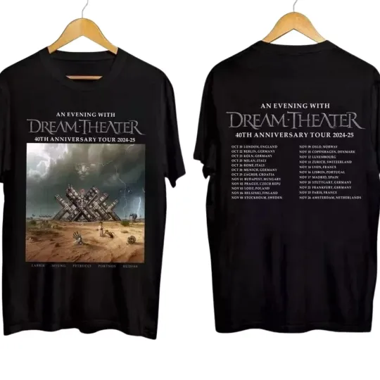 Dream Theater 40Th Anniversary Tour 2024 2025 Shirt For Fan Tee, Tour Shirt