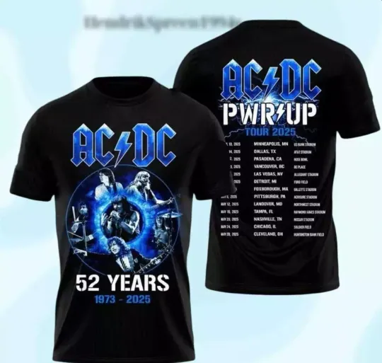 Years Tour 2025 Concert Tee, Rock Music Tour Shirt, Gift for Him T-Shirt
