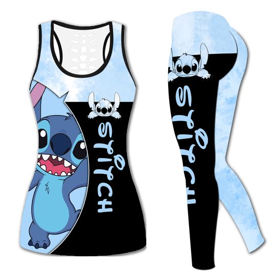 Discover Stitch Disney Hollow Tank Top Legging Sets | Women's Day Gift