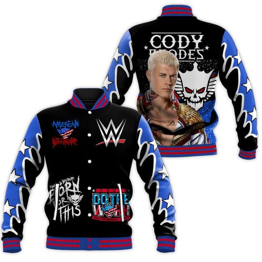 Wrestling Entertainment Cody Rhodes American Nightmate Baseball Jacket
