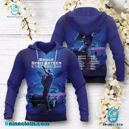 Bruce Springsteen And The E Street Band 2025 Tour 3D Hoodie All Over Print