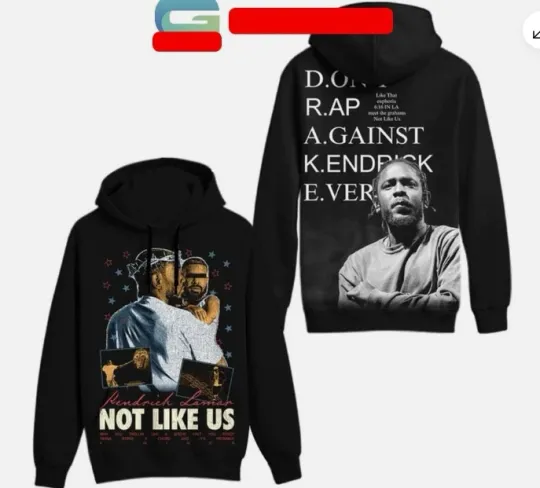 Kendrick Lamar Not Like Us Dont Rap Hoodie 3d - all printed, hot 2025