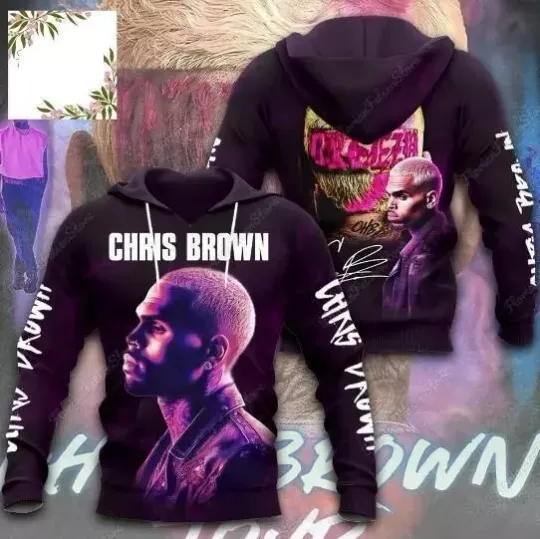 Chris Brown Hoodie  Chris Brown Shirt  11 11 Tour 2024 Hoodie 3D