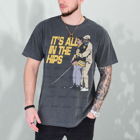 90s Golf Movie Shirt, Funny Retro It's All in the Hips Chubbs Happy Graphic Tee, Shooter McGavin Golfing Shirt Merch