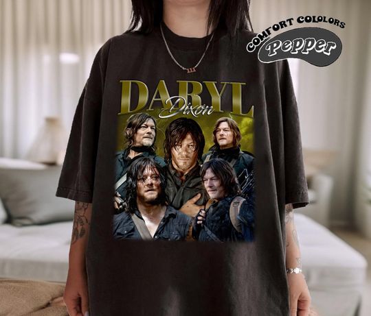 Daryl Dixon Shirt, Daryl Dixon Retro Shirt, Daryl Dixon Fan Gift, Vintage 90s Shirt, Bootleg Shirt, Birthday Gift