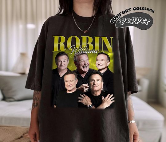 Robin Williams Shirt, Robin Williams Retro TShirt, Robin Williams Fan Gift, Vintage 90s Shirt, Bootleg Shirt
