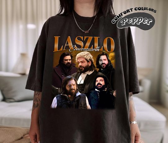 Laszlo Cravensworth Shirt, What We Do in the Shadows Retro TShirt, Laszlo Fan Gift, Vintage 90s Shirt, Bootleg Shirt
