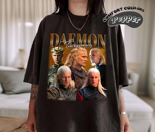 Retro Daemon Targaryen Shirt, Daemon Targaryen Retro TShirt, Daemon Targaryen Fan Gift, Vintage 90s Shirt