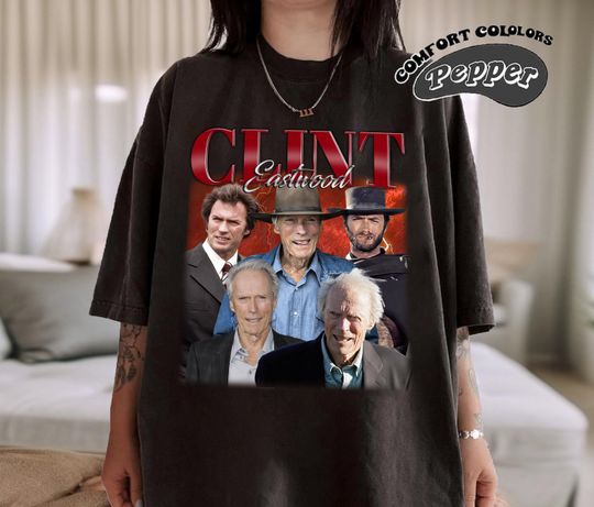 Retro Clint Eastwood Shirt, Clint Eastwood Retro TShirt, Clint Eastwood Fan Gift, Vintage 90s Shirt, Bootleg Shirt
