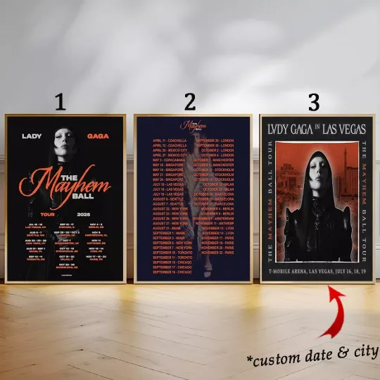 Custom Ld ga The Mayhem Ball Shows And Ball Tour 2025 World Tour Poster