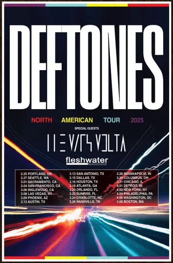 Deftone | THE MARS VOLTA Tour 2025 Ltd Ed New RARE Poster