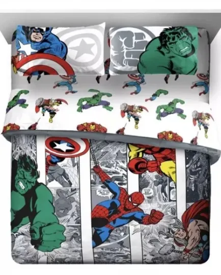 Jay Franco Marvel Avengers Comic Bedding Set