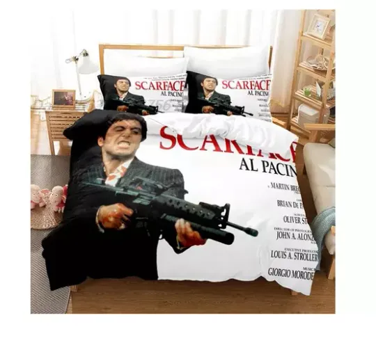 Scarface Tony Montana Movies Gift For Fans Full Bedding Set