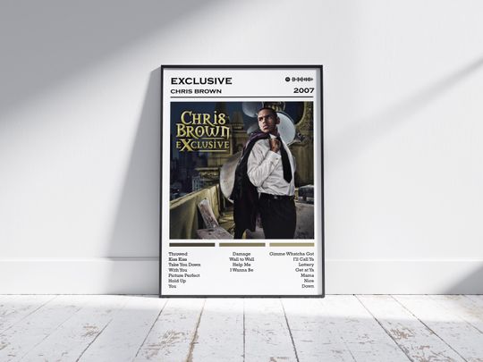 Chris Brown Poster Print | Exclusive Album Poster | Music Poster | Album Cover Poster | Wall Decor | Music Gift | Room Decor