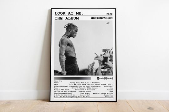 XXXTentacion Poster Print | Look At Me Album Poster | Music Poster | Album Cover Poster | Wall Decor | Music Gift | Room Decor