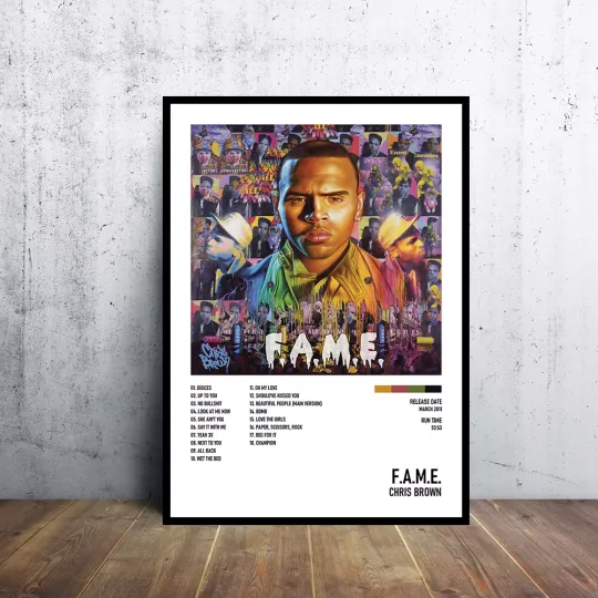F.A.M.E. - Chris Brown Album Poster