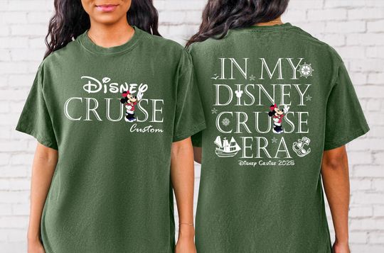 Discover Comfort Colors Custom In My Disney Cruise Era 2025 T-Shirt, Mickey & Friends Cruising T Shirt, Disney Pirate Shirt, Disneyland Family 2025