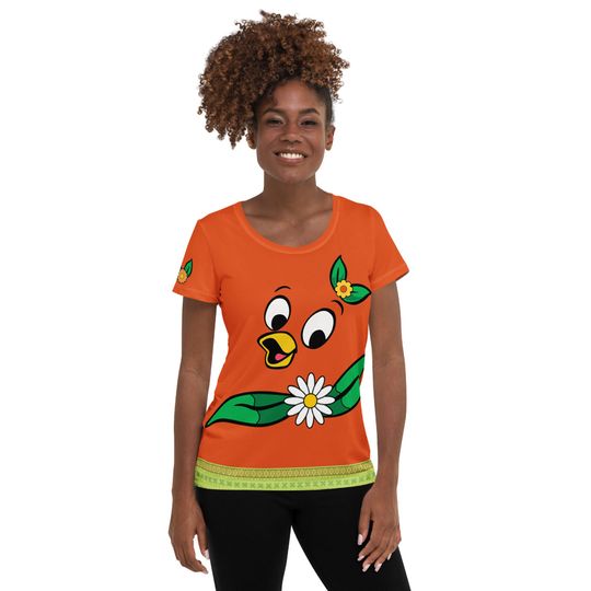 Orange Birdie Women's Athletic T-shirt