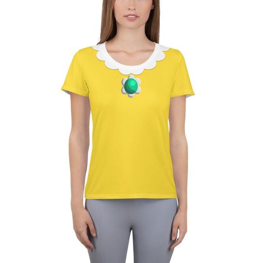 Princess Daisy Inspired Women's Athletic T-shirt