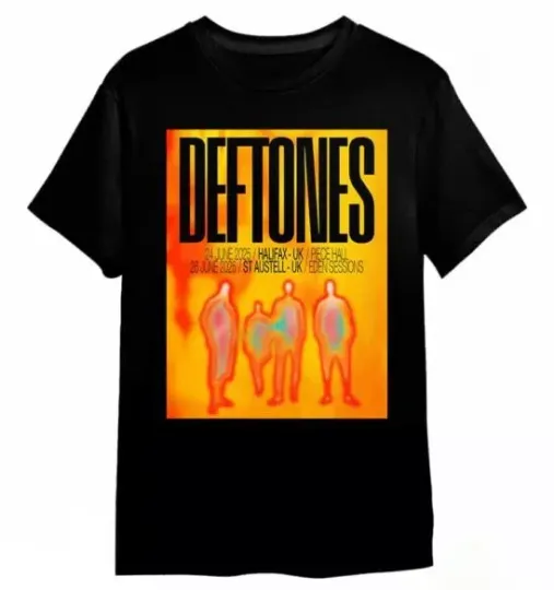 Deftone UK Shows For Summer 2025 Poster Tour Unisex T-shirt, Size S-5XL