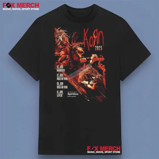 Korn Music Band Tour 2025 Unisex T-Shirt S-5XL