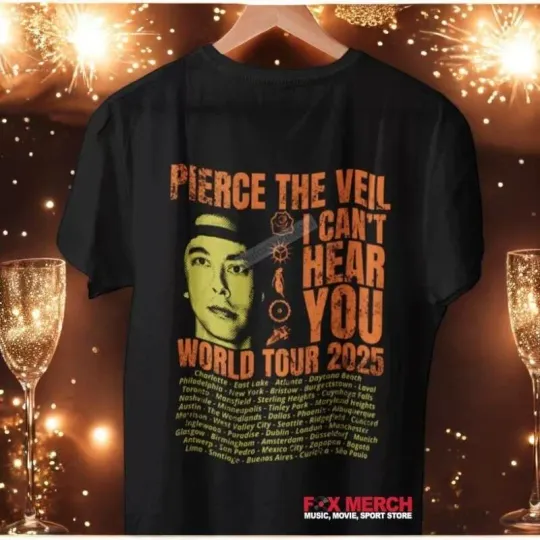 Pierce The Veil I Cant Hear You World Tour 2025 Gift For Fans Size S-5XL Shirt